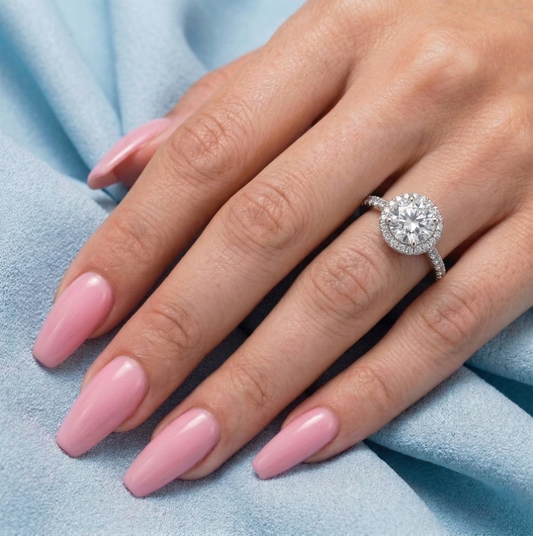 Classic Silver Halo Ring