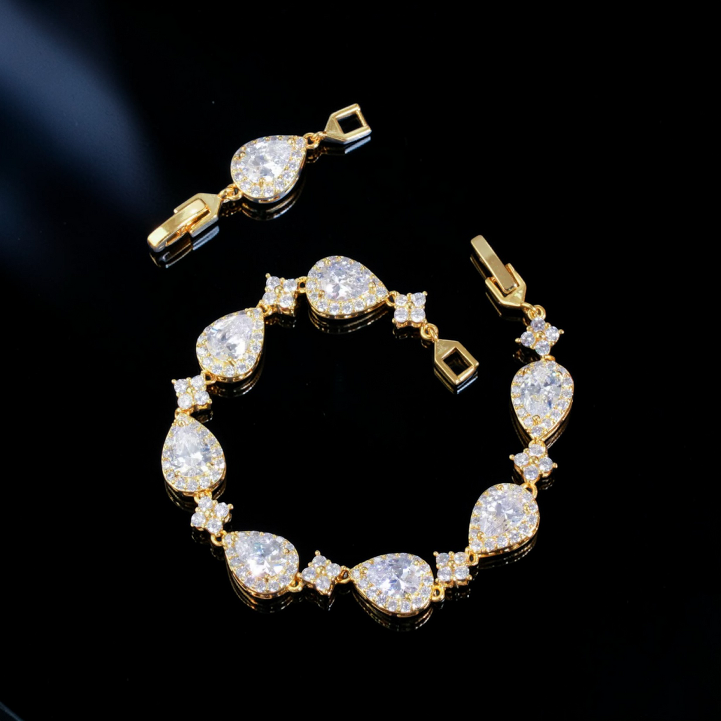 Infinity Glow Gold Bracelet