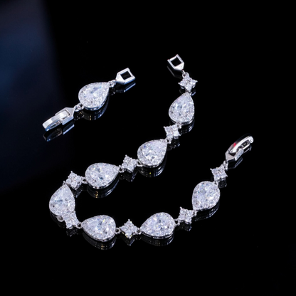 Infinity Glow Silver Bracelet