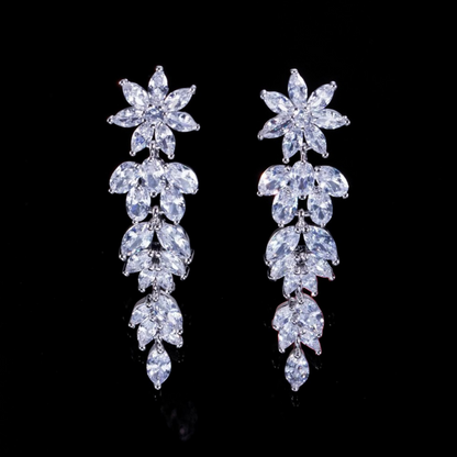 Marquise Petal Drop Earrings