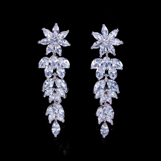 Marquise Petal Drop Earrings