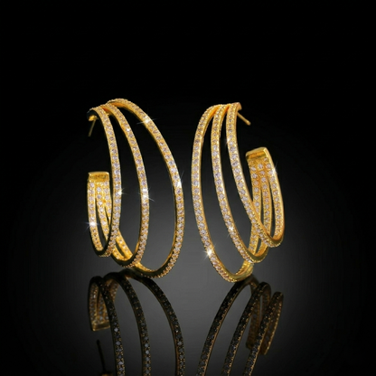 Triple Layer Statement Earrings | Radiant