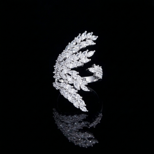 Marquise Leaf Ring | Serene