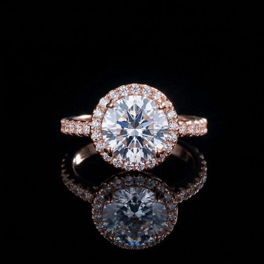 Classic Rose Halo Ring