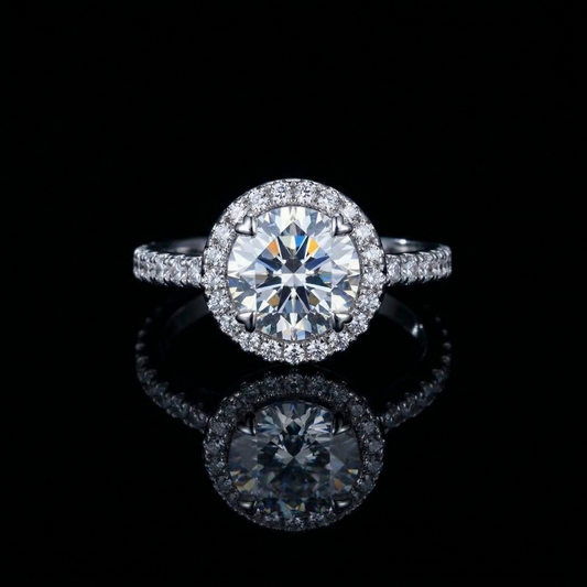 Classic Silver Halo Ring
